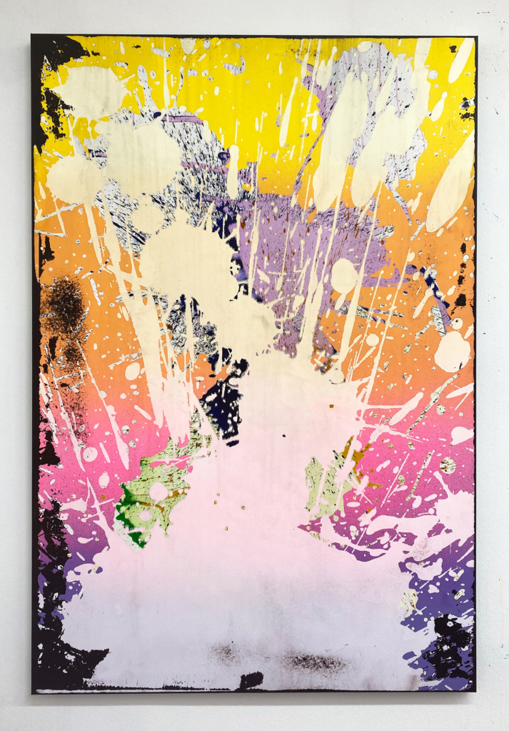 Vrooom, 2022 • mixed media on canvas, 160 x 107 cm