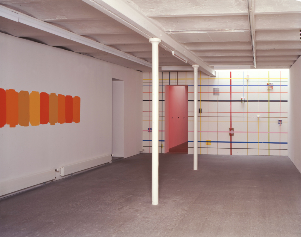 Exhibition view • «Direkt auf die Wand, Malerei V», 1999