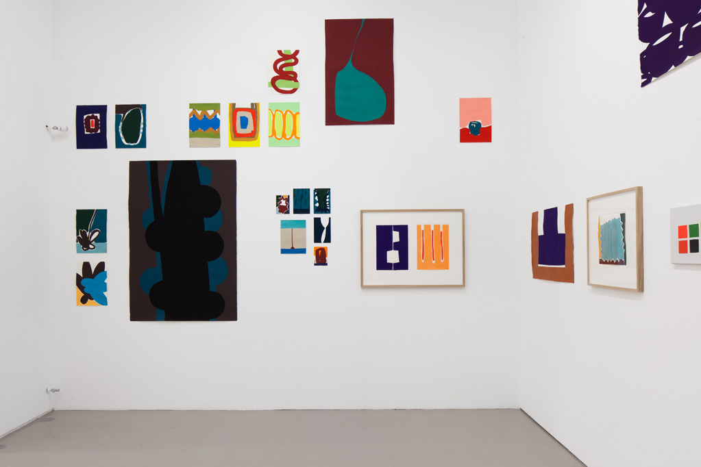 Exhibition view • Markus Weggenmann «mostly paintings on paper», 2015