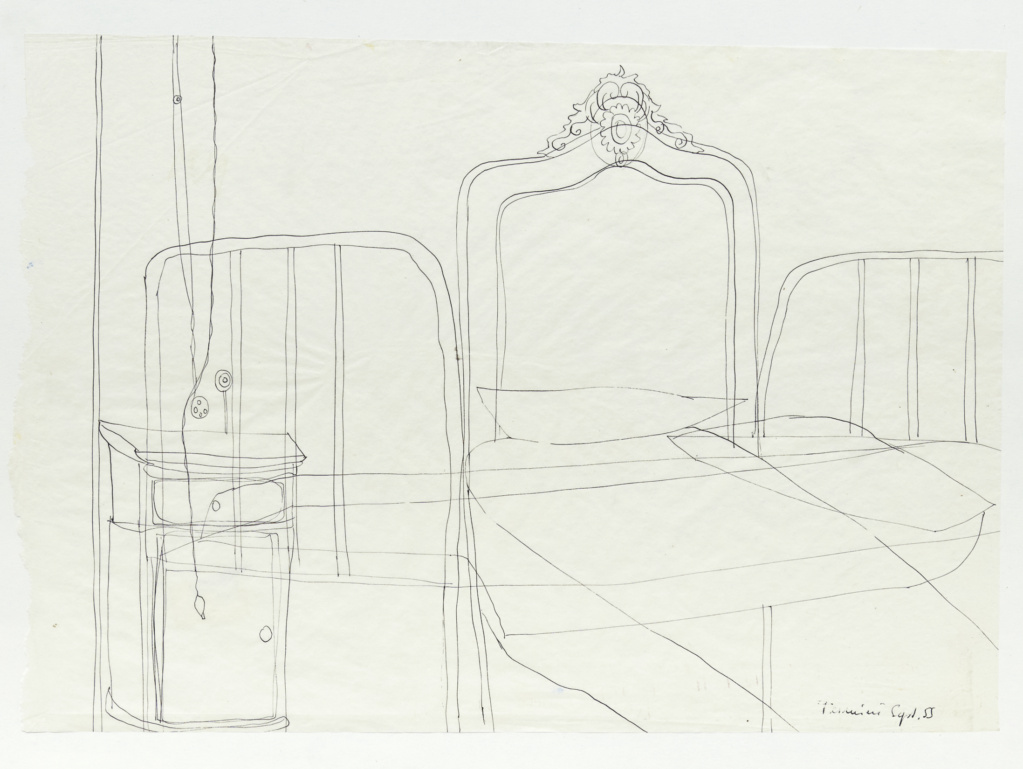Termini, 1955 • ink on paper, 33 x 24 cm